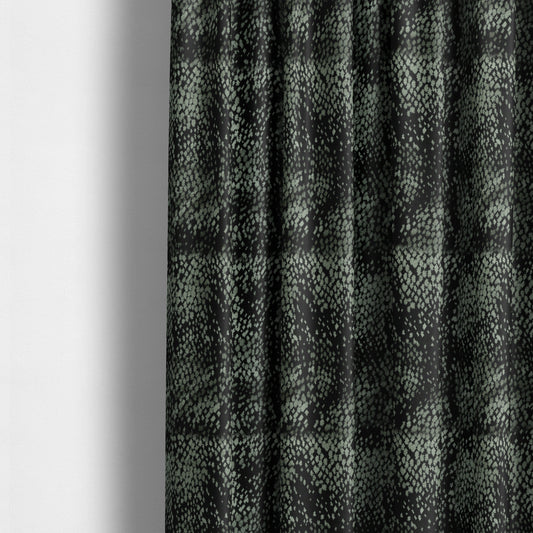 Camouflage Pattern Black Grey Colour Quality Thick Velvet Upholstery Fabric JO-1264 - Made To Measure Curtains