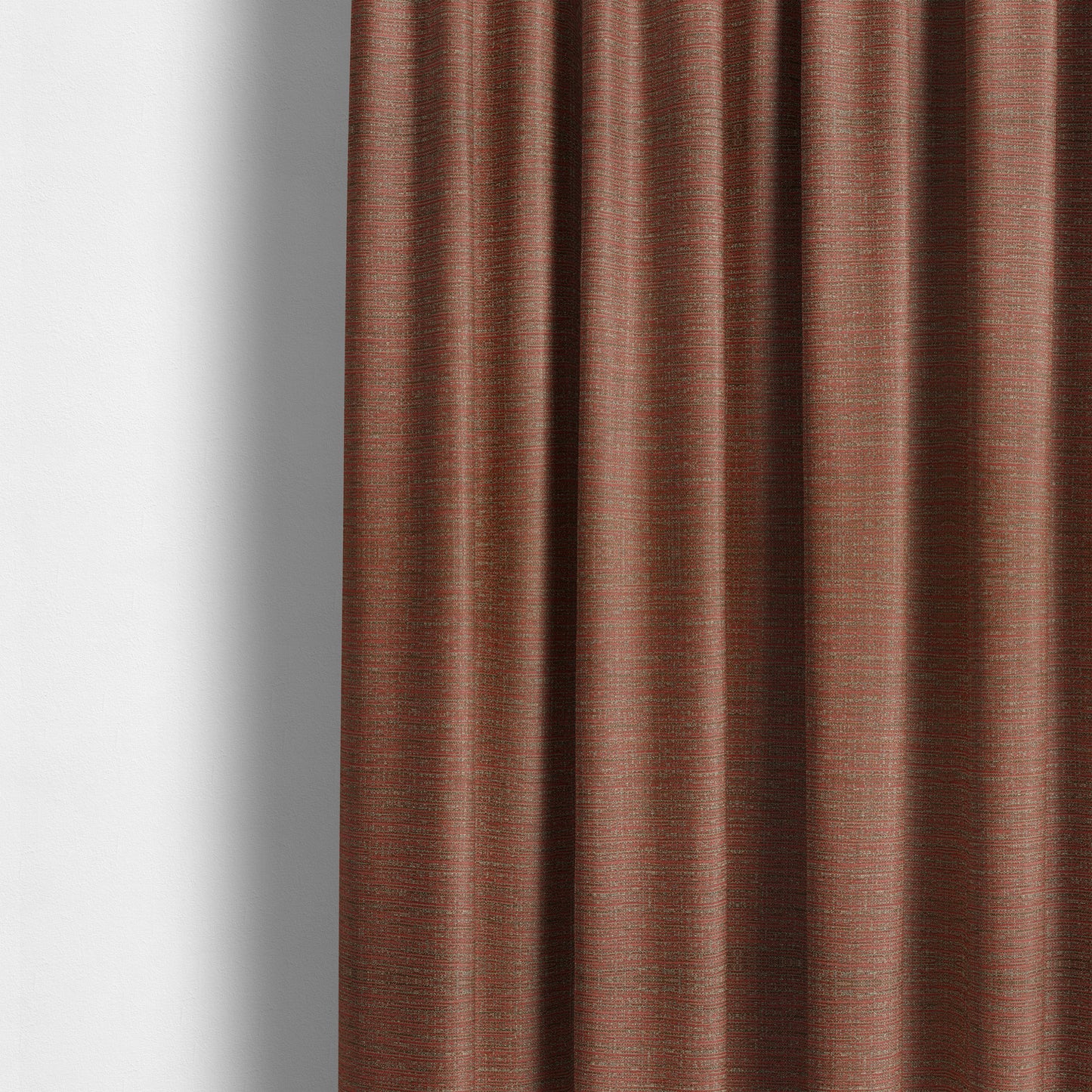 Red Burgundy Colour Shade Colour Horizontal Striped Pattern Furnishing Upholstery Fabric JO-1270 - Made To Measure Curtains