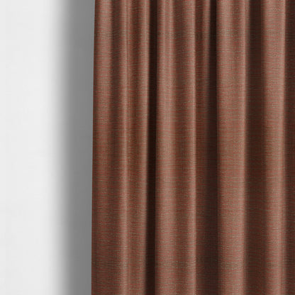 Red Burgundy Colour Shade Colour Horizontal Striped Pattern Furnishing Upholstery Fabric JO-1270 - Made To Measure Curtains