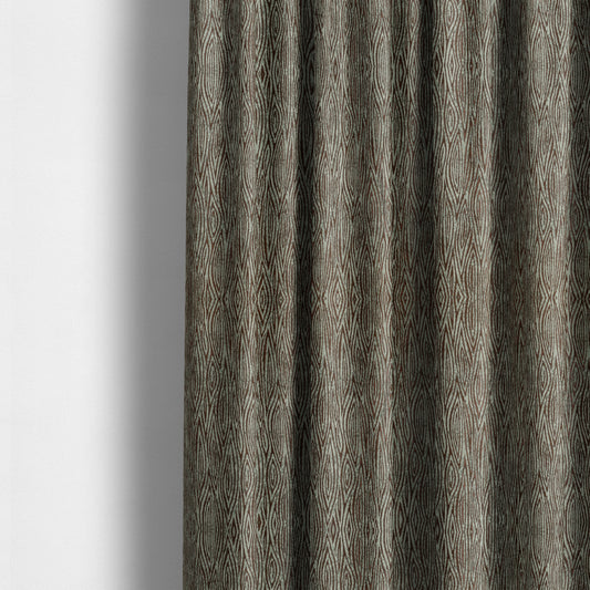 Striped Stripes Theme Pattern Grey Orange Shine Furnishing Upholstery Fabric JO-1276 - Made To Measure Curtains