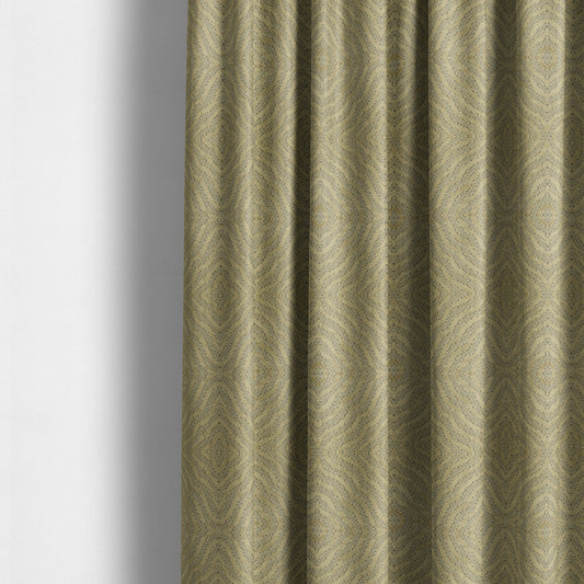 Mink Brown Colour Geometric Abstract Pattern Furnishing Velvet Upholstery Fabric JO-1297 - Made To Measure Curtains