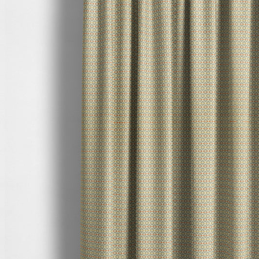 Beige Grey Coloured Small Uniformed Geometric Pattern Upholstery Fabric JO-1357 - Made To Measure Curtains