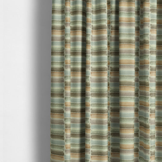 Air Brushed Strokes Geometric Pastel Coloured Chenille Material Upholstery Fabric JO-1369 - Made To Measure Curtains