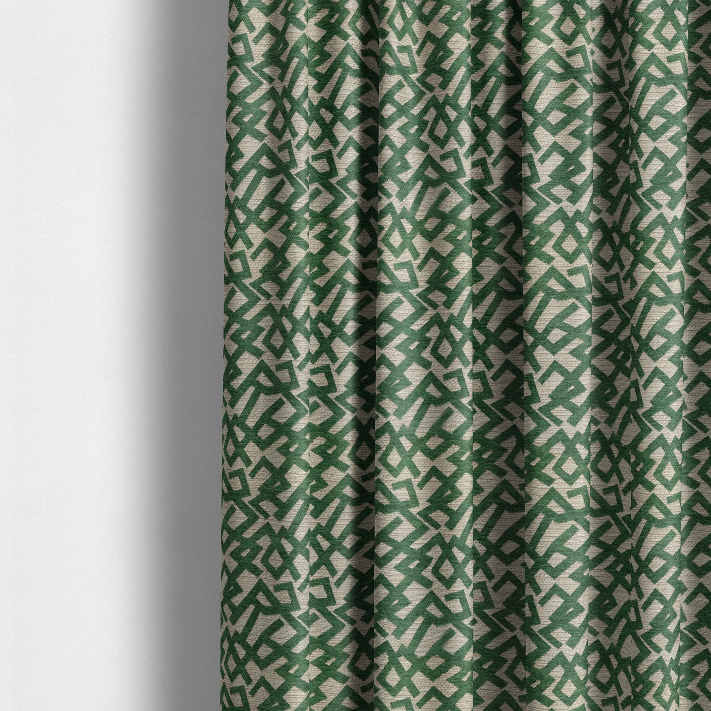 Green Raised Chenille Silver Background Soft Textured Chenille Material Upholstery Fabric JO-1371 - Made To Measure Curtains