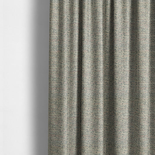 Abstract Pattern In Grey Coloured Chenille Upholstery Furnishing Fabric JO-1378 - Made To Measure Curtains