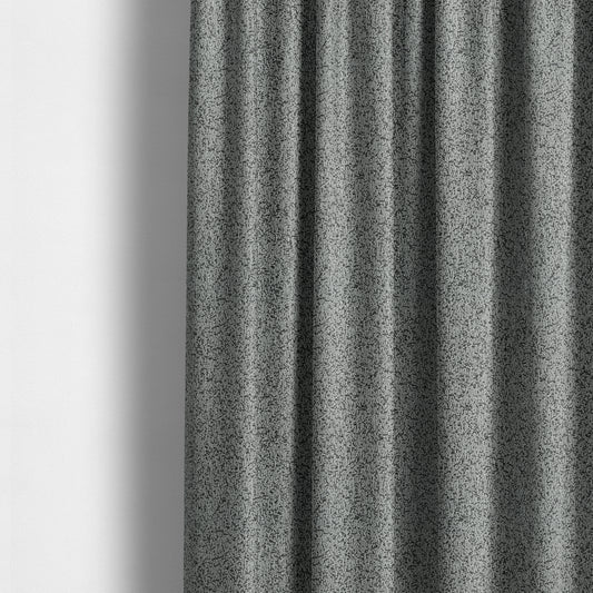 Black Grey White Self Plain Textured Woven Chenille Fabrics JO-177 - Made To Measure Curtains