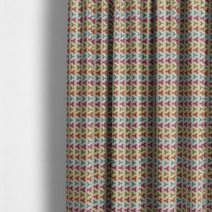 Carnival Living Fabric Collection Multi Colour Geometric Pattern Upholstery Curtains Fabric JO-191 - Made To Measure Curtains