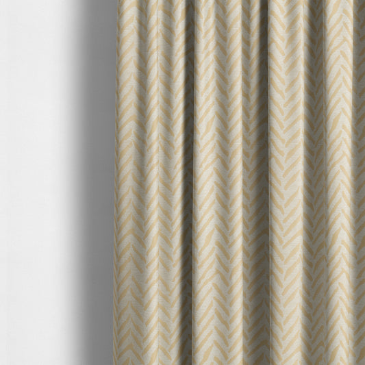 Cream Beige Designer Small Stripe Pattern Soft Chenille Upholstery Fabric JO-257 - Made To Measure Curtains