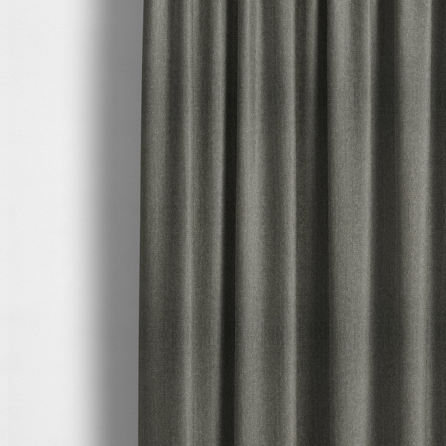 Highland Collection Luxury Soft Like Cotton Plain Grey Colour Chenille Upholstery Fabric JO-279 - Made To Measure Curtains