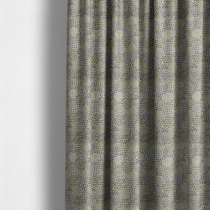 Small Geometric Pattern Light Blue Green Colour Chenille Upholstery Fabric JO-29 - Made To Measure Curtains