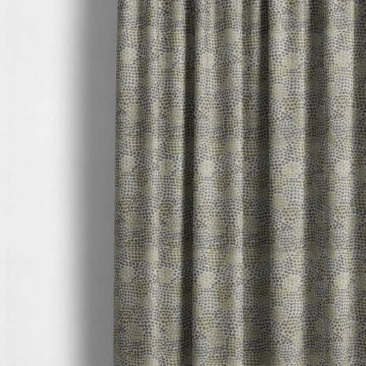 Small Geometric Pattern Light Blue Green Colour Chenille Upholstery Fabric JO-29 - Made To Measure Curtains