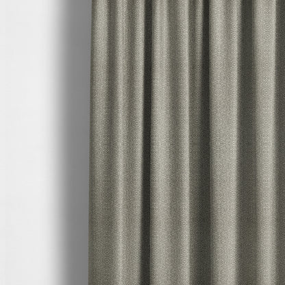 Geometric Diamond Self Pattern Grey Colour Chenille Upholstery Fabric JO-33 - Made To Measure Curtains