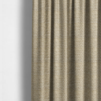 Ella Trellis Small Motif Design Gold Yellow Colour Woven Jacquard Upholstery Fabrics JO-366 - Made To Measure Curtains