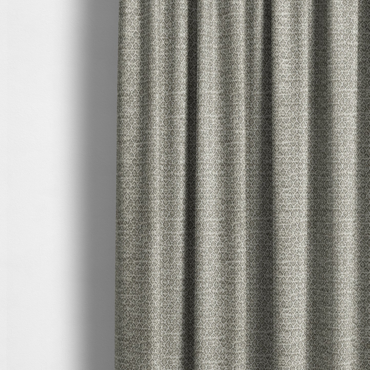 Ella Trellis Small Motif Design Brown Colour Woven Jacquard Upholstery Fabrics JO-367 - Made To Measure Curtains