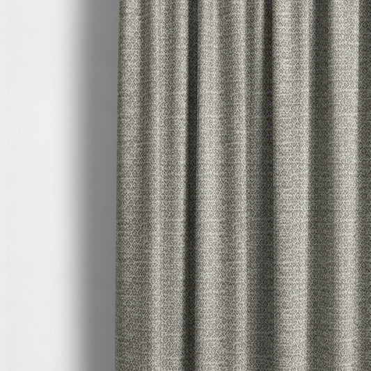 Ella Trellis Small Motif Design Brown Colour Woven Jacquard Upholstery Fabrics JO-367 - Made To Measure Curtains