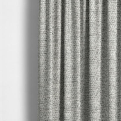 Ella Trellis Small Motif Design Grey Colour Woven Jacquard Upholstery Fabrics JO-368 - Made To Measure Curtains