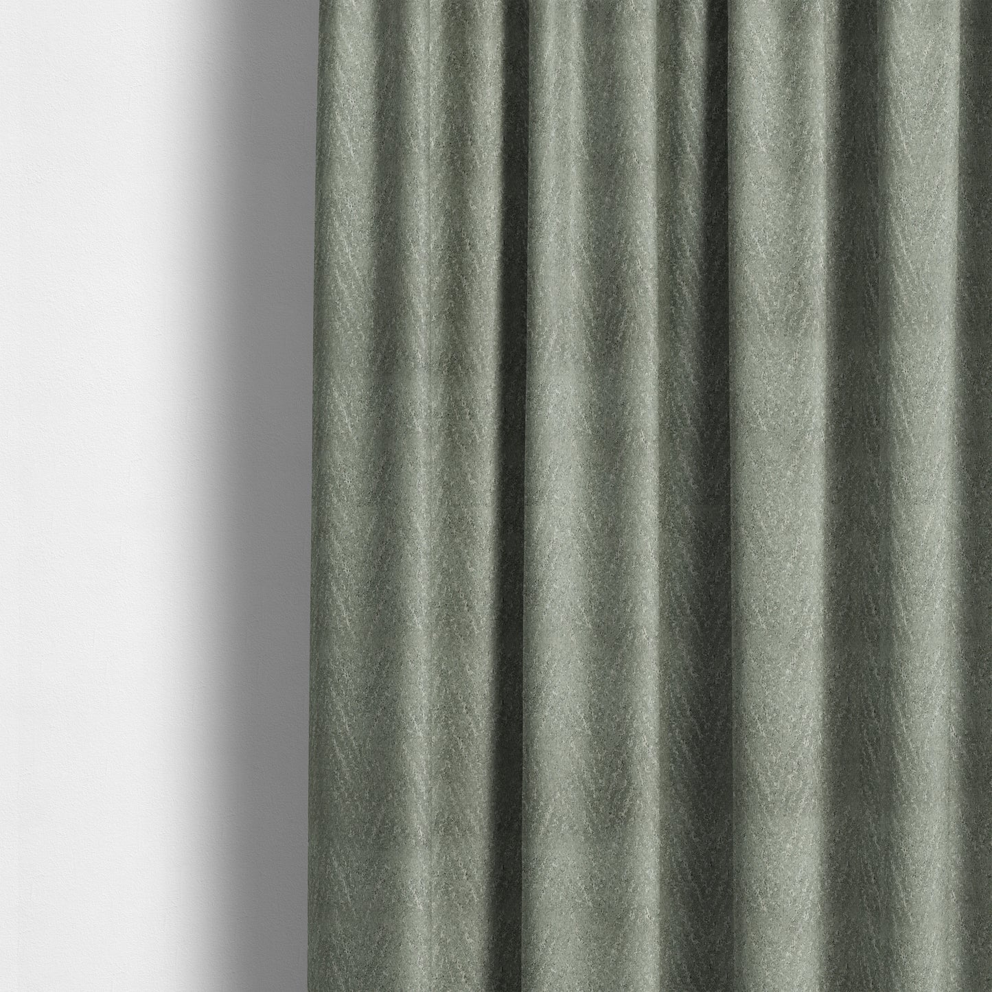 Lomasi Metallic Tones Fabric Silver Grey Thin Chevron Striped Designer Furnishing Fabric JO-424 - Made To Measure Curtains