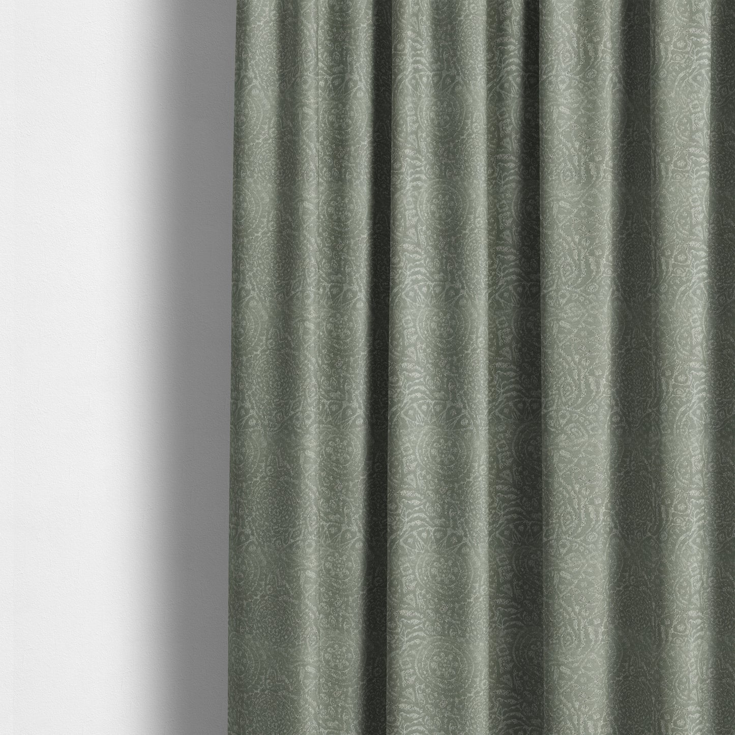 Lomasi Metallic Tones Fabric Silver Grey Geometric Carnival Designer Furnishing Fabric JO-426 - Made To Measure Curtains