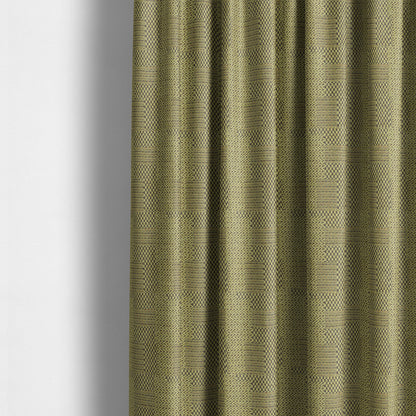 Voyage Of Gingham Geometric Patch Pattern In Green Colour Woven Soft Chenille Upholstery Fabric JO-442 - Made To Measure Curtains