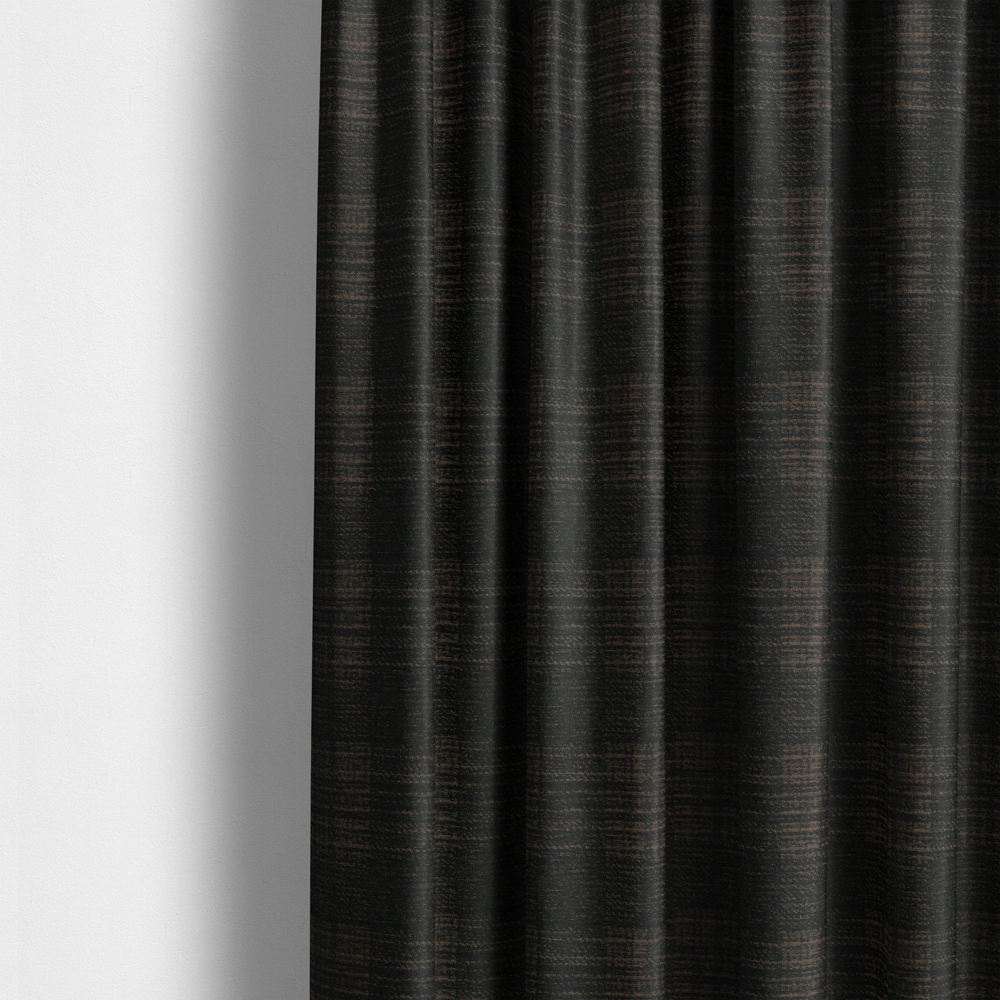 Voyage Of Checked Pattern In Black Colour Woven Soft Chenille Upholstery Fabric JO-449 - Made To Measure Curtains