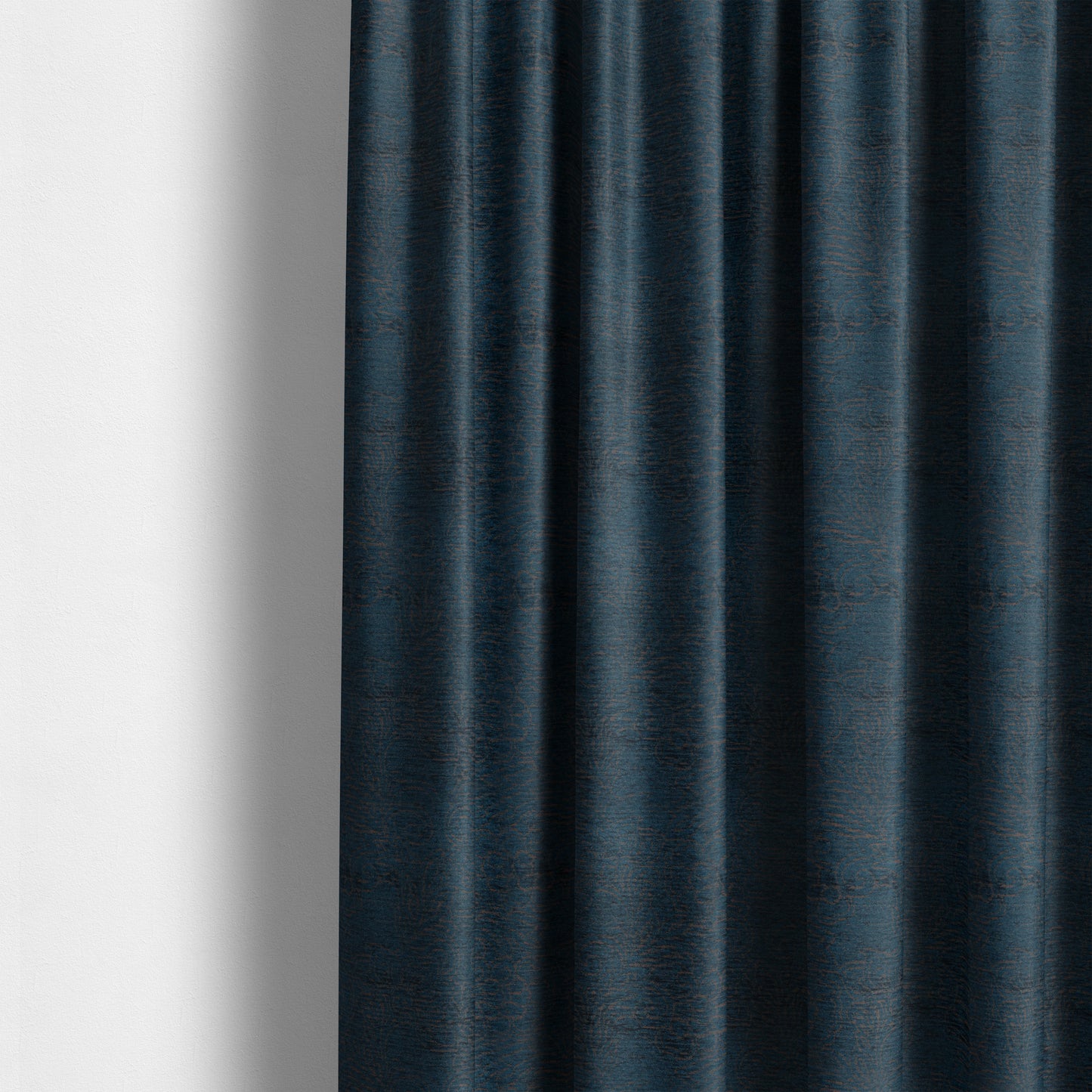 Voyage Of Floral Pattern In Blue Colour Woven Soft Chenille Upholstery Fabric JO-453 - Made To Measure Curtains