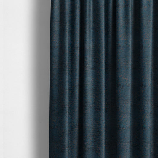 Voyage Of Floral Pattern In Blue Colour Woven Soft Chenille Upholstery Fabric JO-453 - Made To Measure Curtains