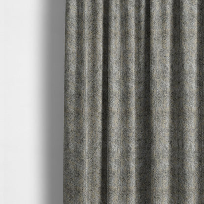 Beige Silver Grey Coloured Medallion Pattern Soft Chenille Upholstery Fabric JO-501 - Made To Measure Curtains