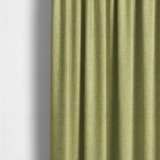 Piccadilly Collection Gingham Pattern Woven Upholstery Green Chenille Fabric JO-518 - Made To Measure Curtains