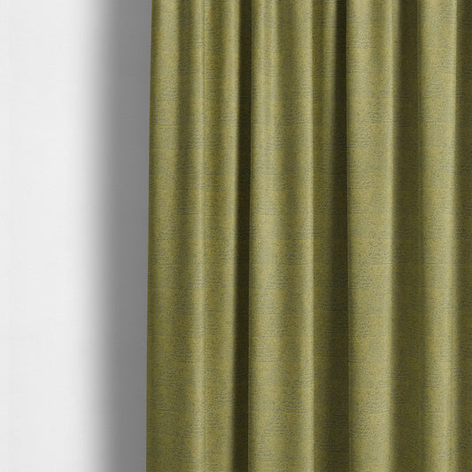 Piccadilly Collection Geometric Triangle Pattern Woven Upholstery Green Chenille Fabric JO-532 - Made To Measure Curtains