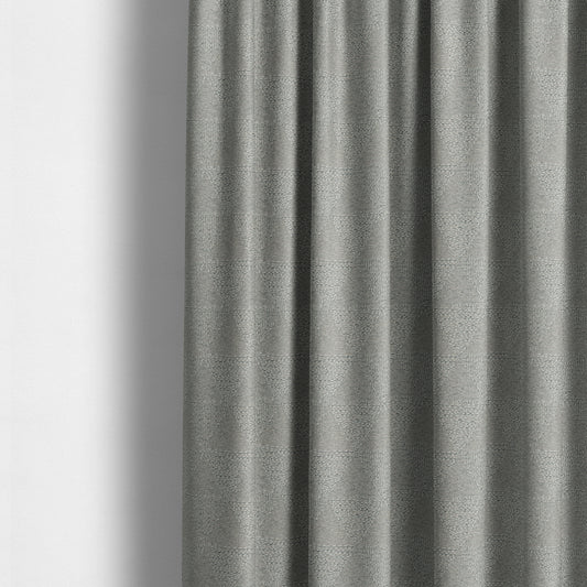 Piccadilly Collection Geometric Triangle Pattern Woven Upholstery Silver Grey Chenille Fabric JO-562 - Made To Measure Curtains