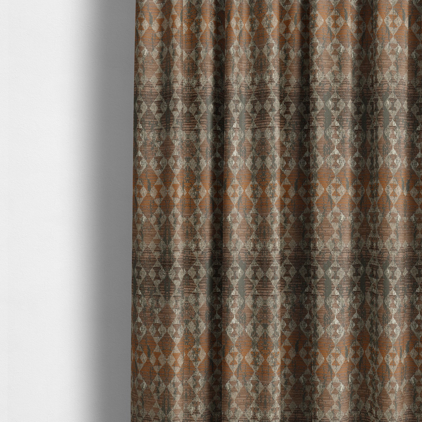 Lomasi Metallic Tones Fabric Brown Bronze Portuguese Medallion Pattern Upholstery Fabric JO-575 - Made To Measure Curtains