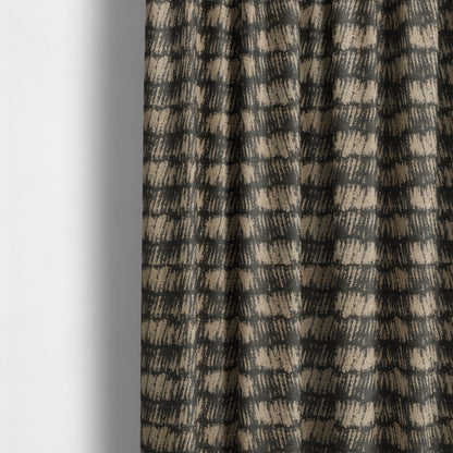 Marlow Woven Designer Abstract Pattern In Brown Colour Upholstery Fabric JO-619 - Made To Measure Curtains