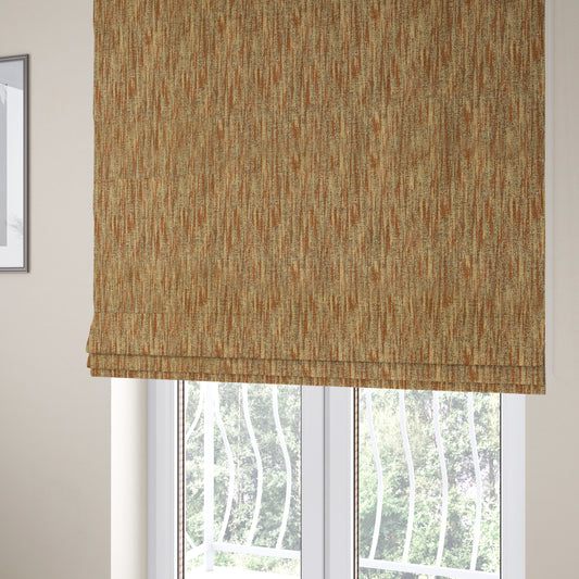 Ornare Theme Inspired Abstract Pattern Soft Woven Jacquard Red Green Orange Colour Interior Fabric JO-622 - Roman Blinds