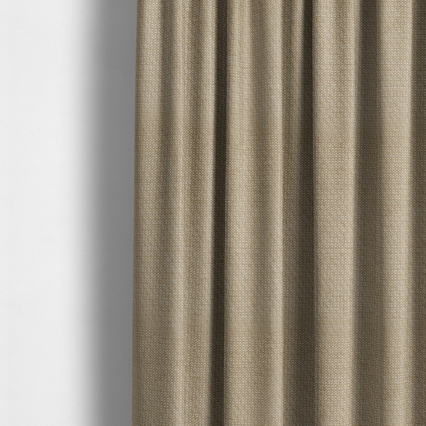 Simply Perfect Plains Soft Jacquard Woven Plain Chenille Beige Colour Furnishing Upholstery Fabric JO-642 - Made To Measure Curtains