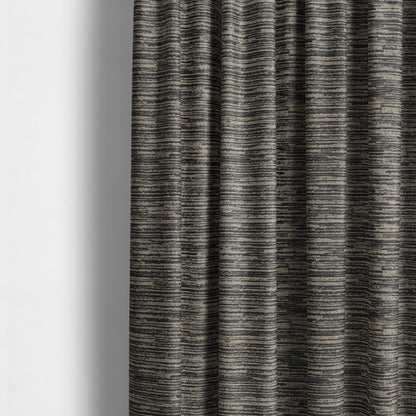 Marlow Woven Designer Pin Striped Pattern In Brown Colour Upholstery Fabric JO-648 - Made To Measure Curtains