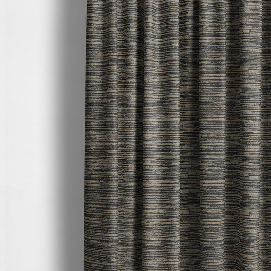 Marlow Woven Designer Pin Striped Pattern In Brown Colour Upholstery Fabric JO-648 - Made To Measure Curtains