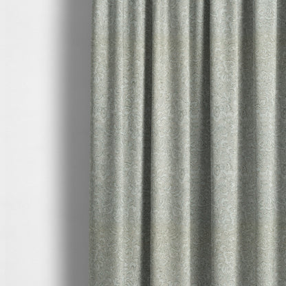 Atmosfera Quality Woven All Over Pattern Grey Colour Fabric JO-650 - Made To Measure Curtains