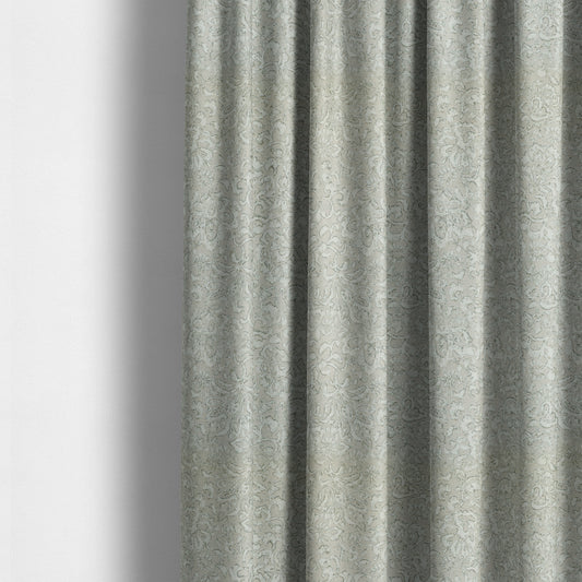 Atmosfera Quality Woven All Over Pattern Grey Colour Fabric JO-650 - Made To Measure Curtains