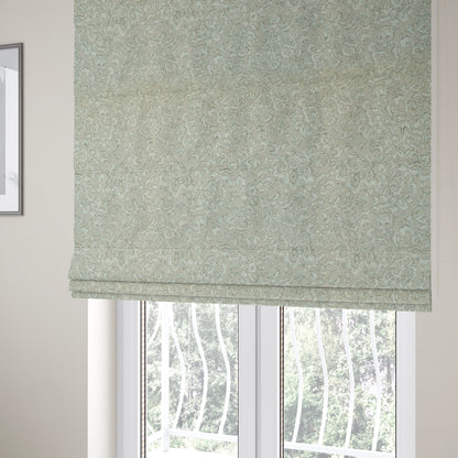 Atmosfera Quality Woven All Over Pattern Grey Colour Fabric JO-650 - Roman Blinds