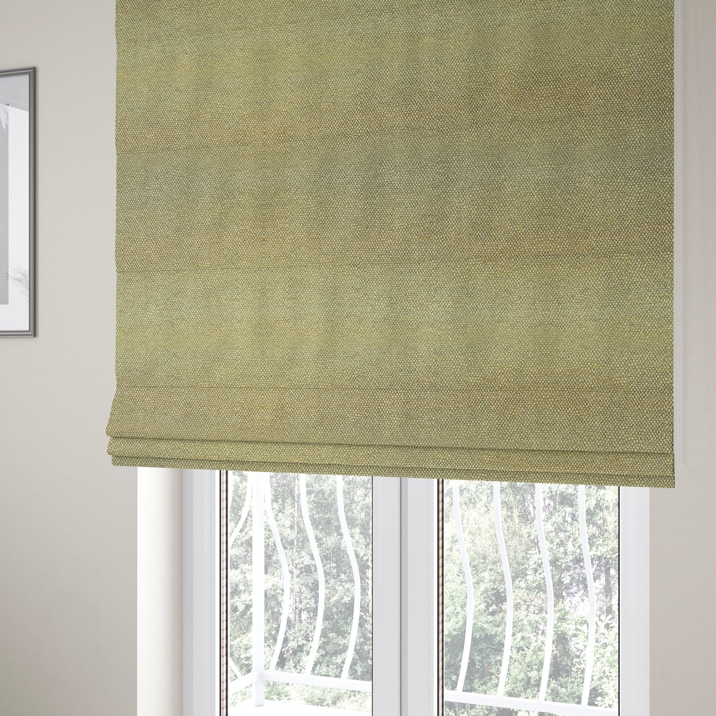 Simply Perfect Plains Jacquard Woven Textured Chenille Beige Colour Furnishing Upholstery Fabric JO-662 - Roman Blinds