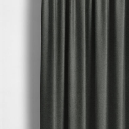 Simply Perfect Plains Soft Plain Chenille Grey Colour Furnishing Upholstery Fabric JO-665 - Made To Measure Curtains