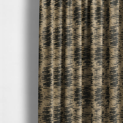 Marlow Woven Designer Abstract Pattern In Brown Colour Upholstery Fabric JO-669 - Made To Measure Curtains