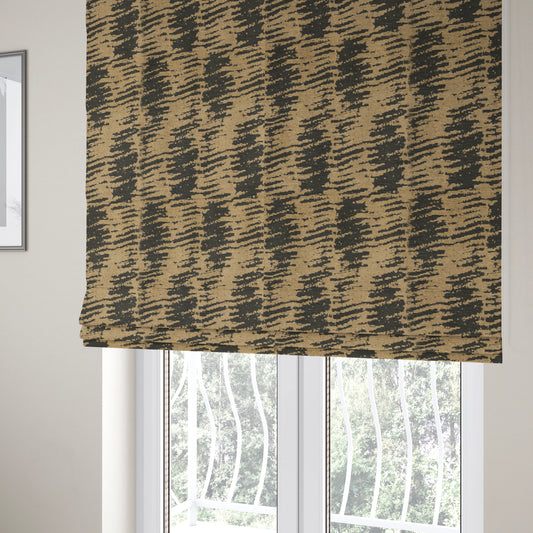 Marlow Woven Designer Abstract Pattern In Brown Colour Upholstery Fabric JO-669 - Roman Blinds