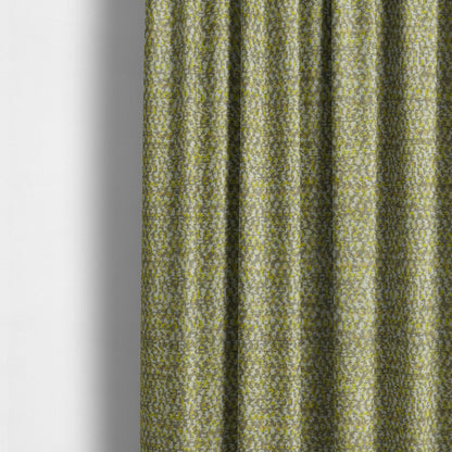 Abstract Pattern In Green Colour Chenille Upholstery Fabric JO-714 - Made To Measure Curtains