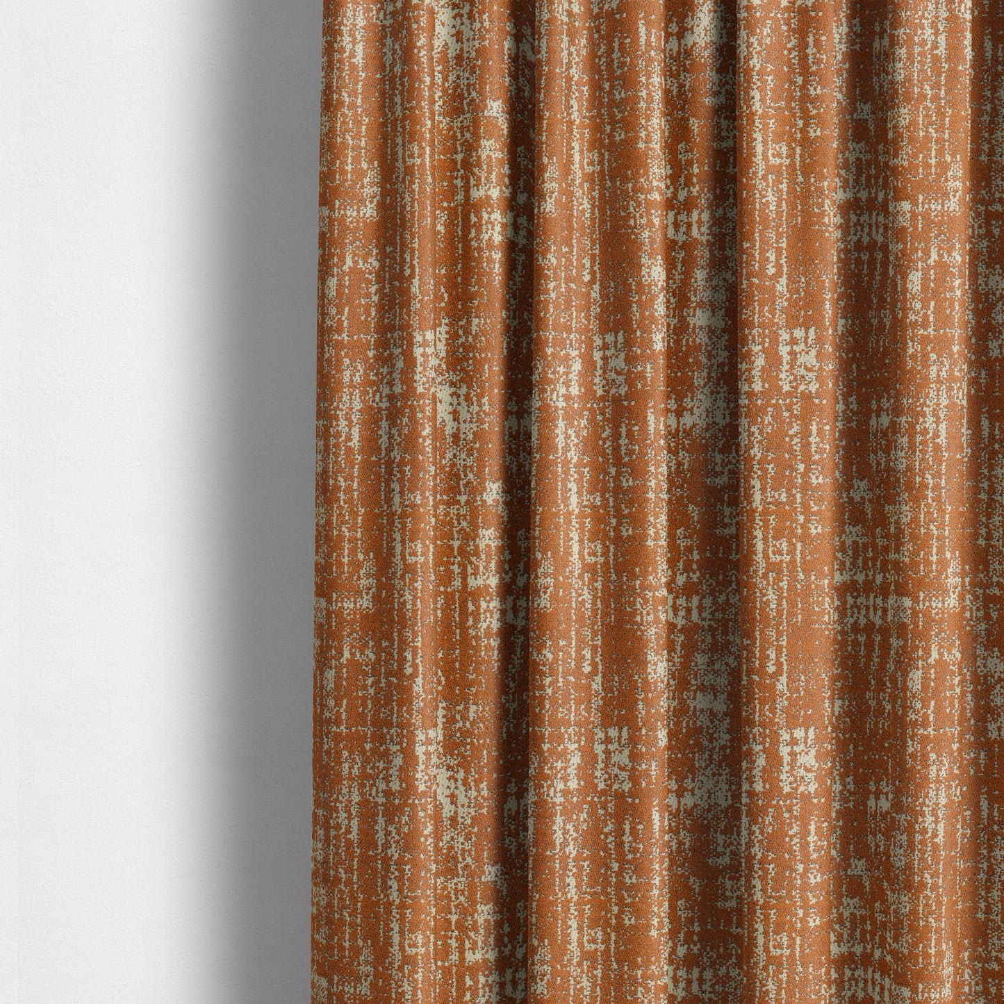 Semi Plain Pattern In Orange Colour Chenille Upholstery Fabric JO-720 - Made To Measure Curtains