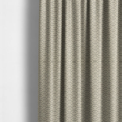 Uniformed Eclipsed Stripe Pattern In Grey Colour Chenille Upholstery Fabric JO-747 - Made To Measure Curtains