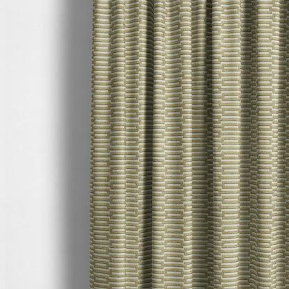 Uniformed Rectangle Shape Stripe Pattern In Brown Colour Chenille Upholstery Fabric JO-757 - Made To Measure Curtains