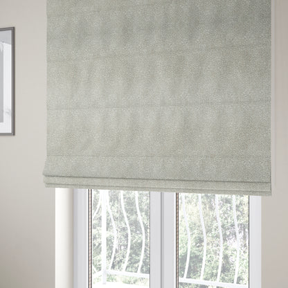 Florida Self Pattern Plain Soft Woven Cream Colour Chenille Upholstery Fabric JO-79 - Roman Blinds