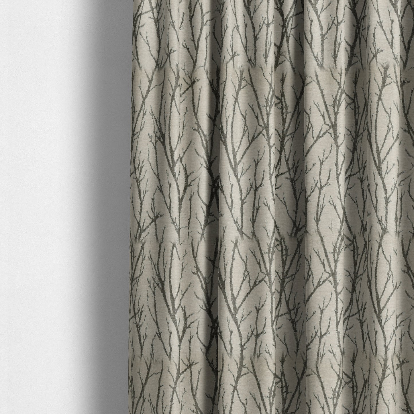 Abscission Tree Pattern In Grey Colour Chenille Jacquard Furniture Fabric JO-796 - Made To Measure Curtains