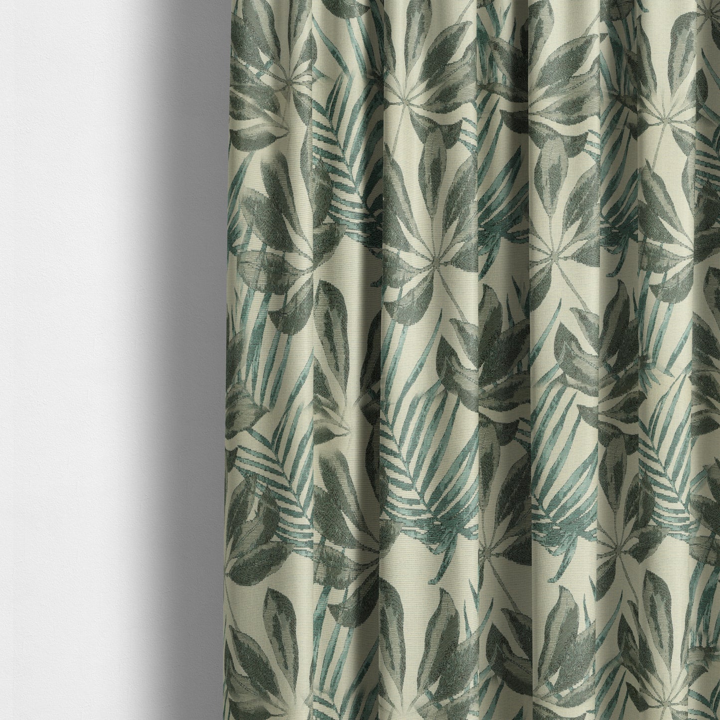 Trees Floral Theme Pattern In Blue Colour Chenille Jacquard Furniture Fabric JO-807 - Made To Measure Curtains